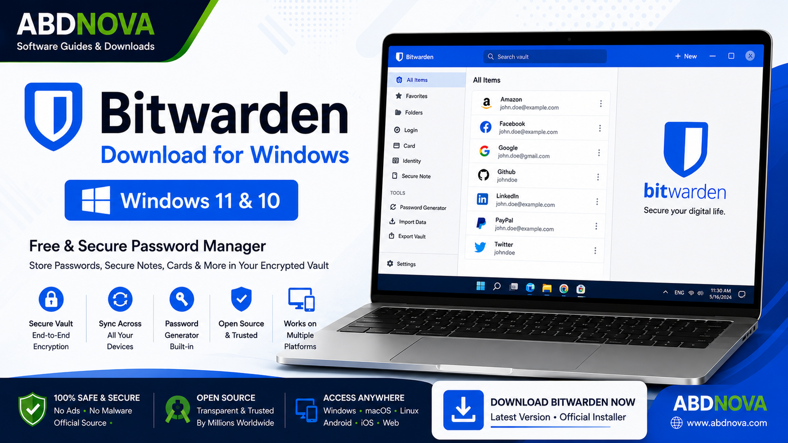 Bitwarden Download for Windows 11 & 10
