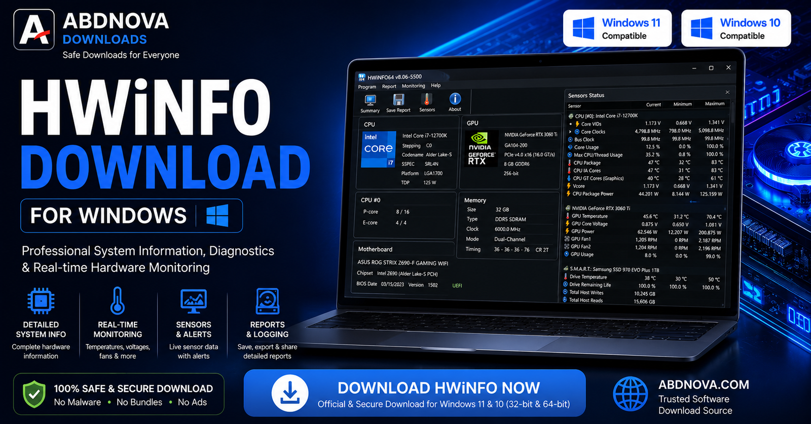 HWiNFO Download for Windows