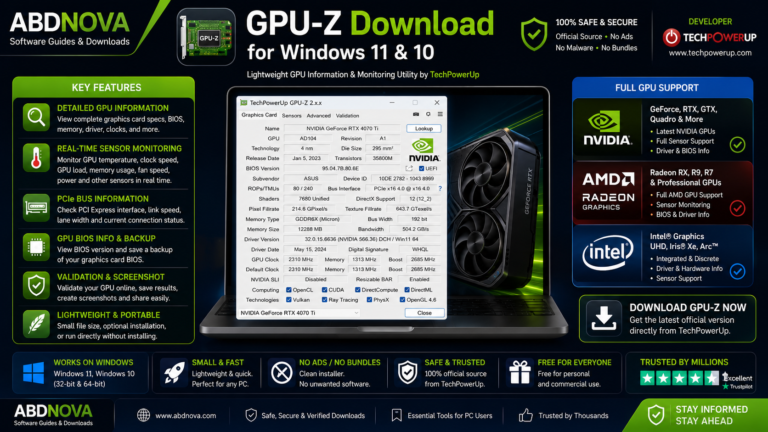 GPU-Z Download for Windows