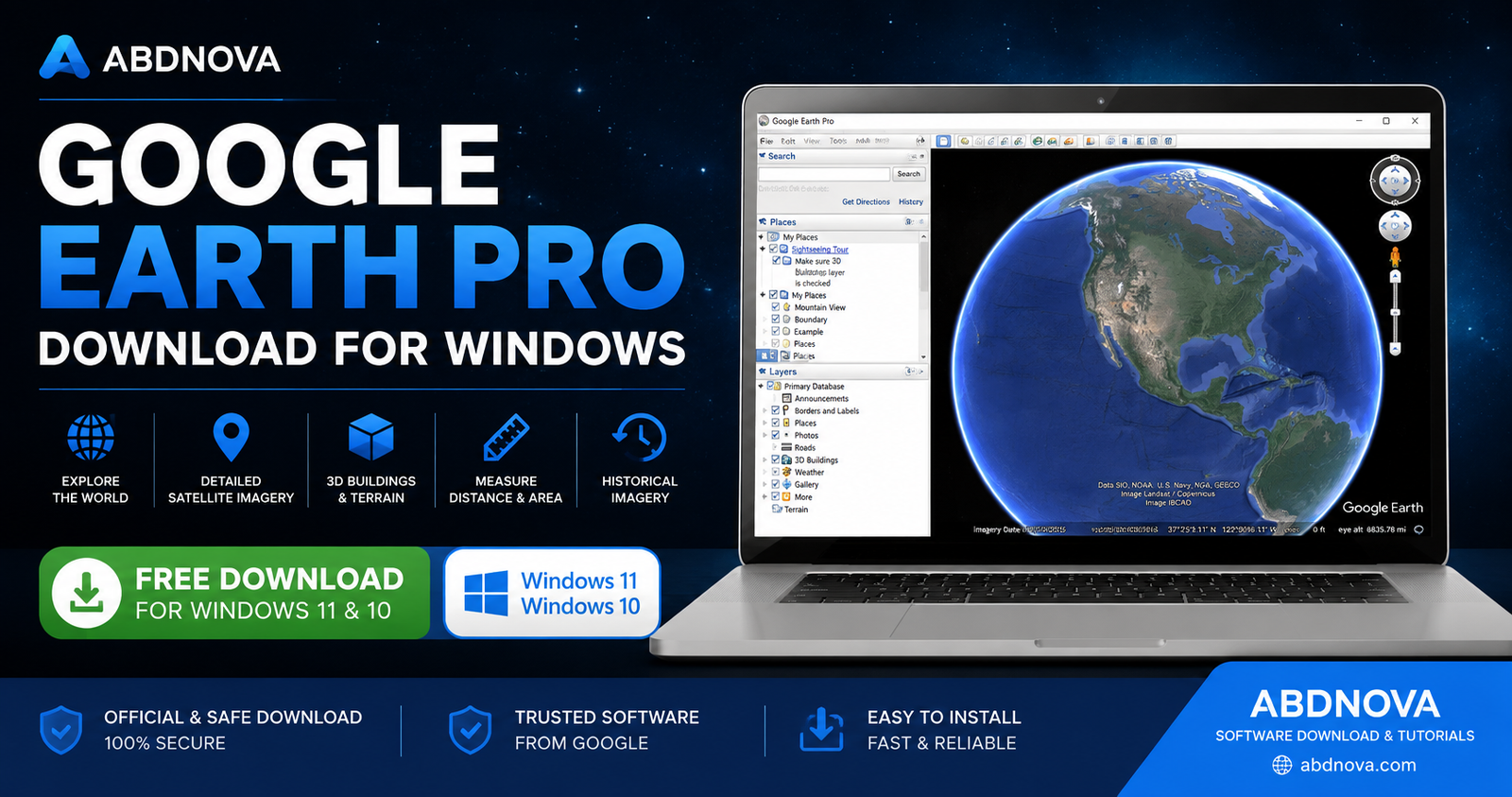Google Earth Pro Download for Windows