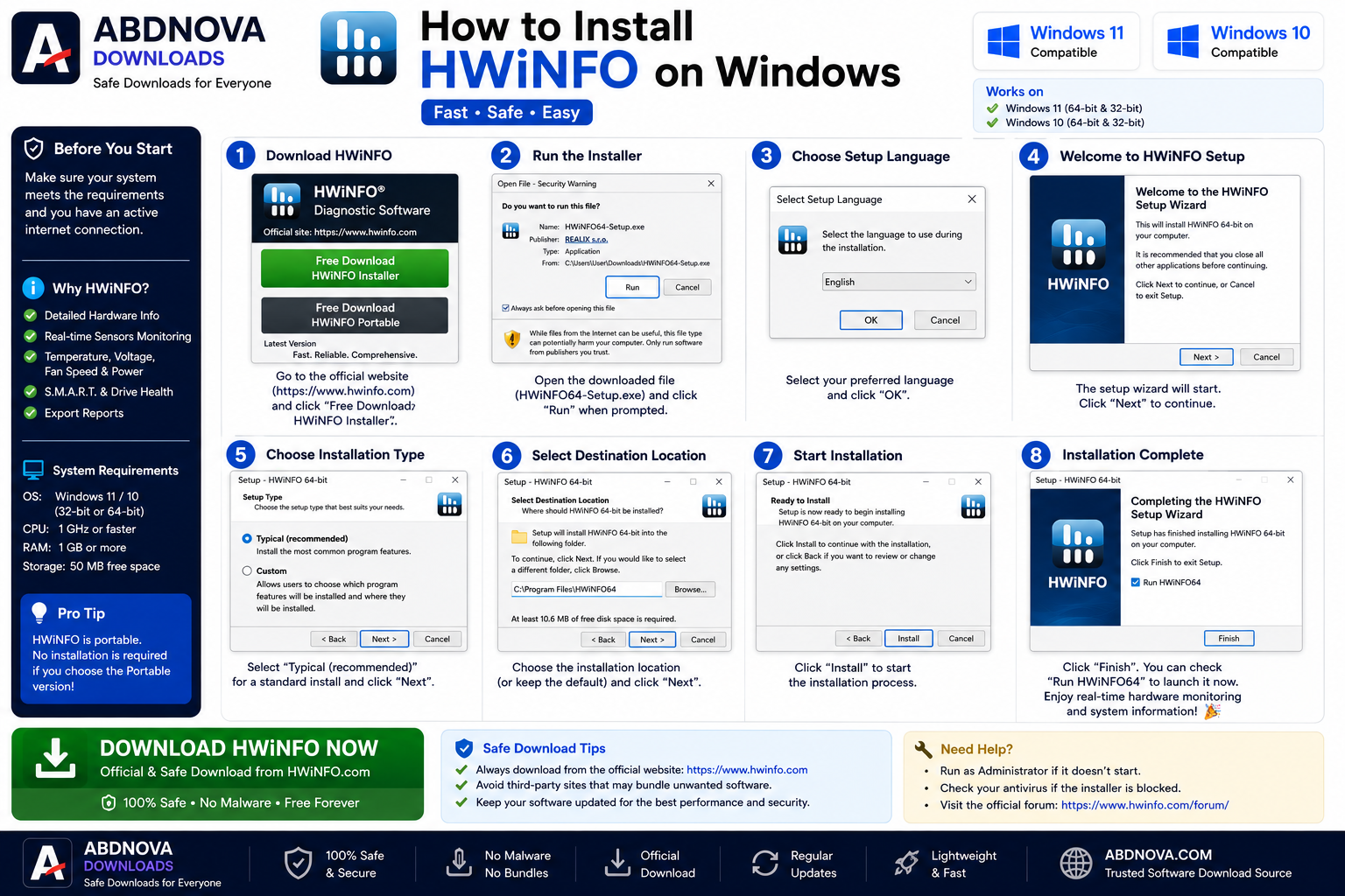 How to Install HWiNFO on Windows