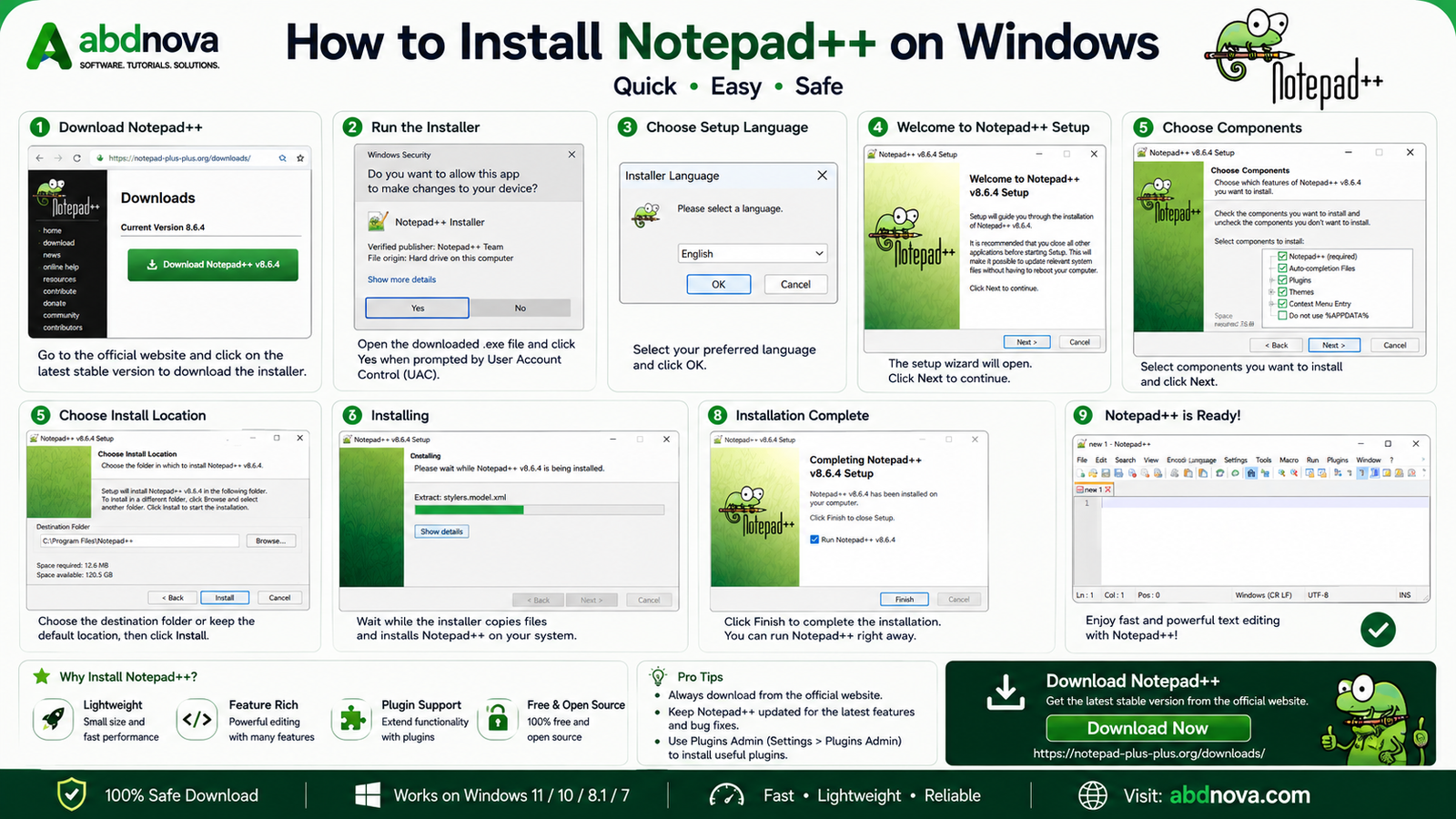 How to Install Notepad++ on Windows
