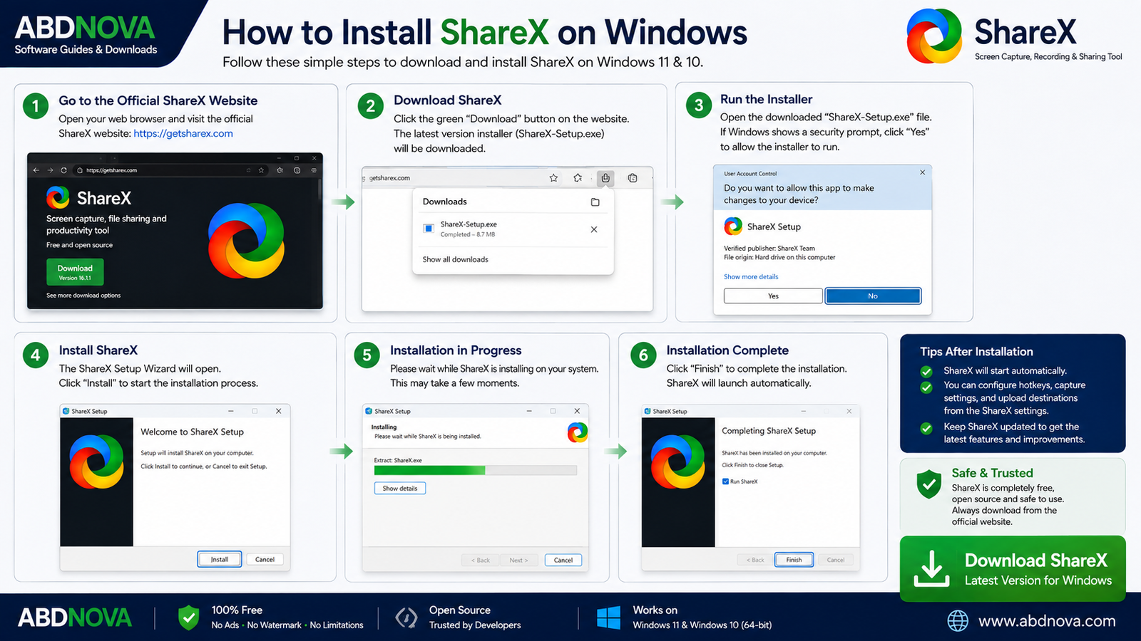 How to Install ShareX on Windows