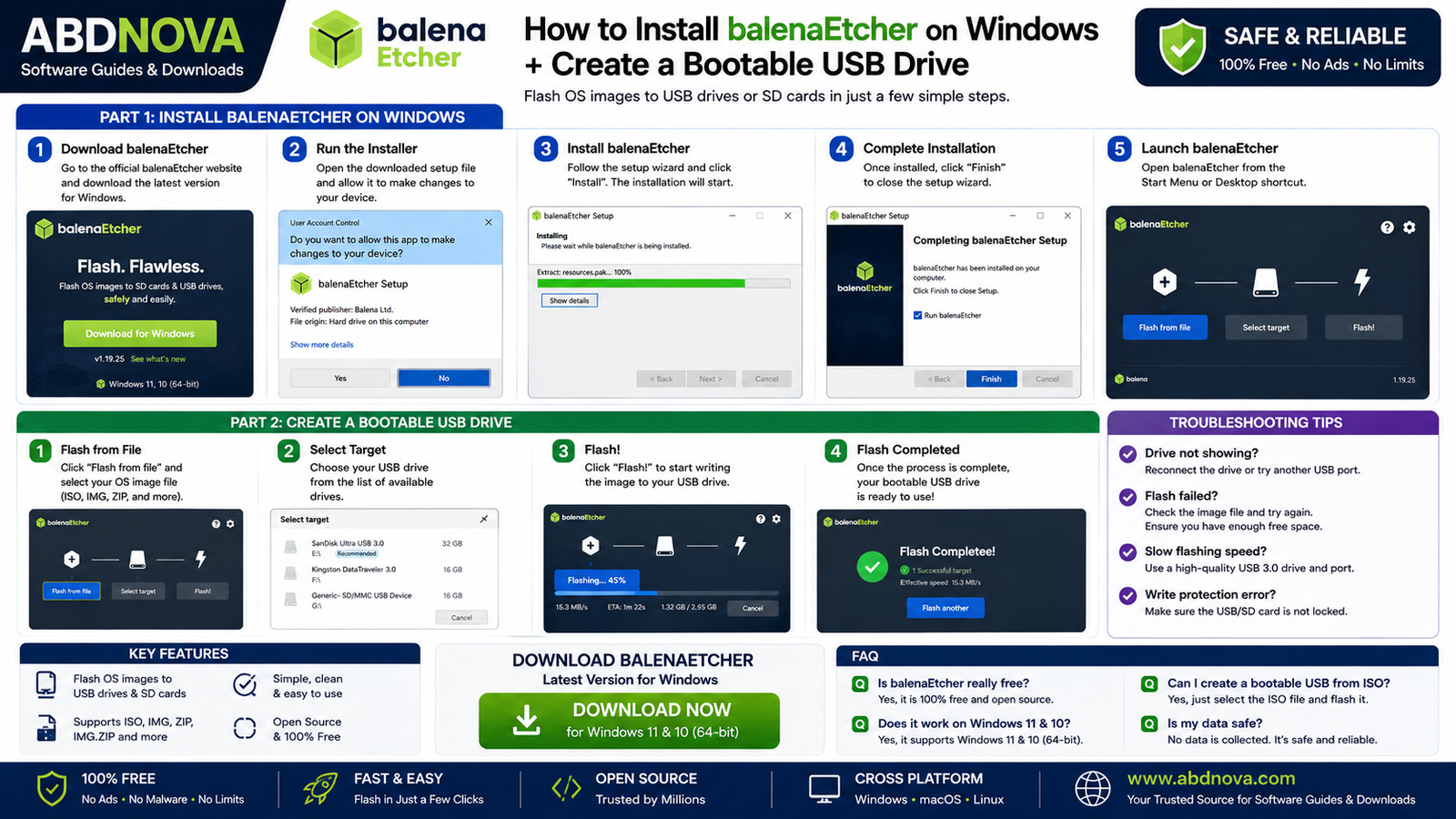 How to Install balenaEtcher on Windows and Create a Bootable USB