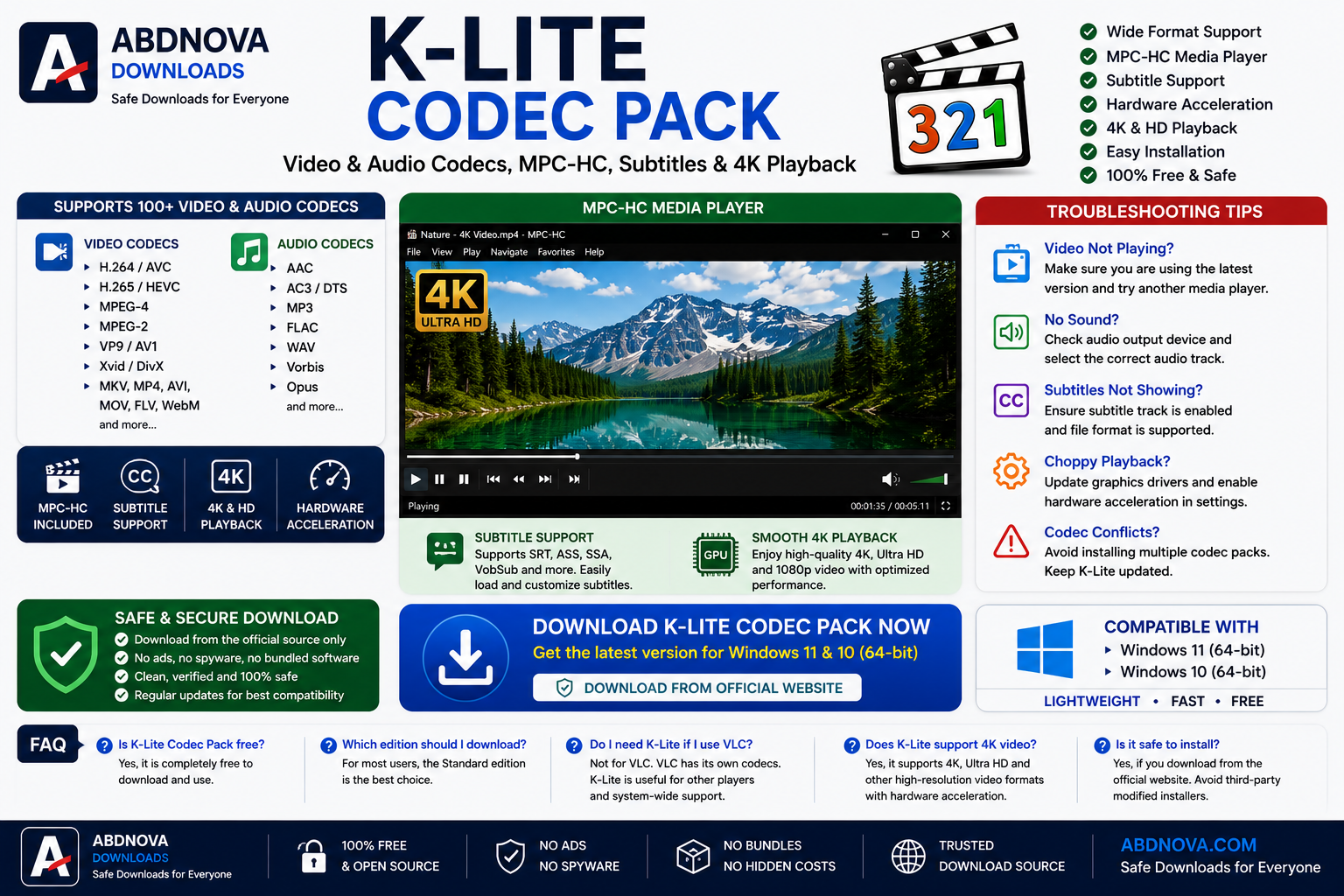 K-Lite Video and Audio Codecs MPC-HC Subtitle Support