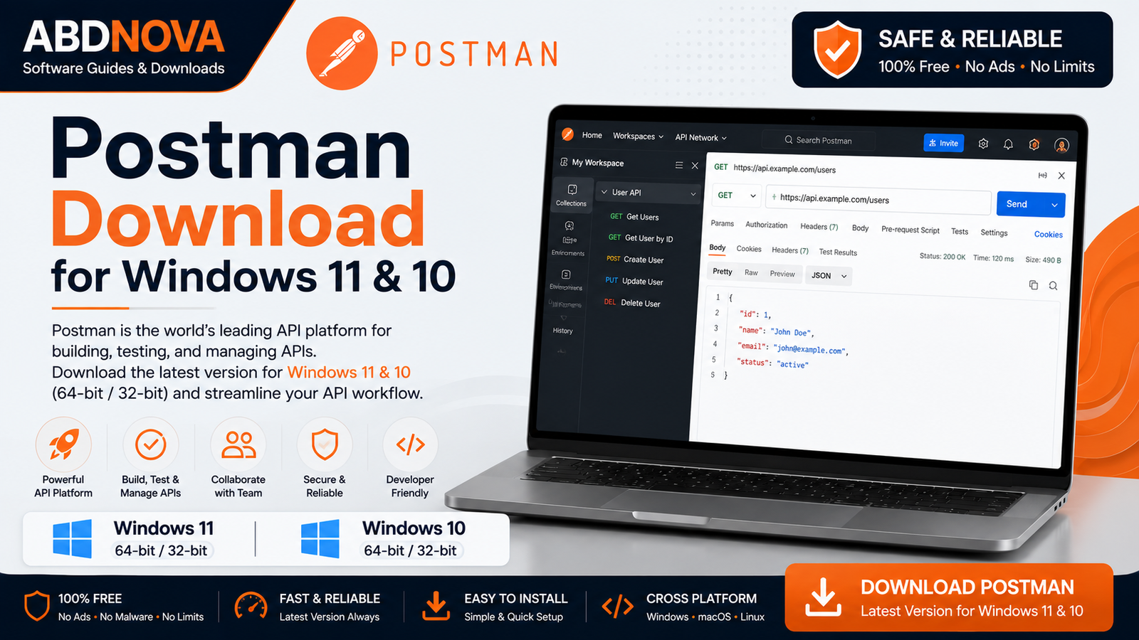Postman Download for Windows 11 and 10