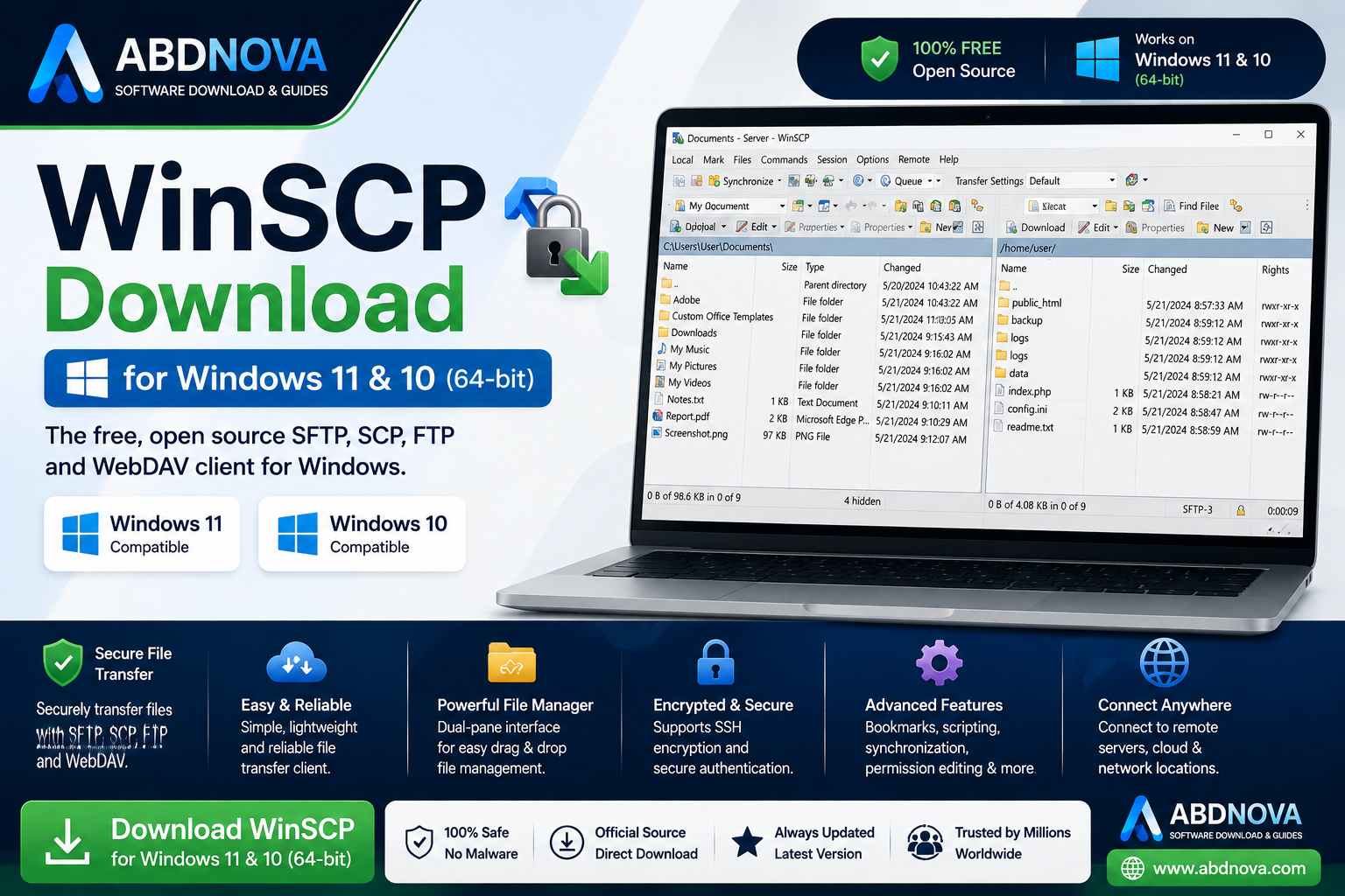 WinSCP Download for Windows 11 and 10