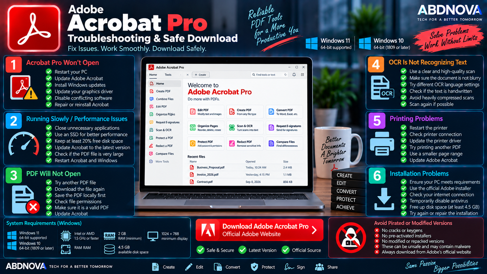 Adobe Acrobat Pro Troubleshooting and Safe Download