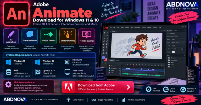 Adobe Animate Download for Windows