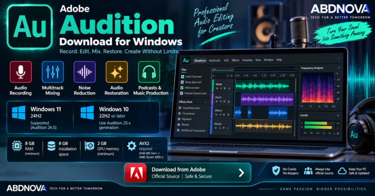 Adobe Audition Download for Windows