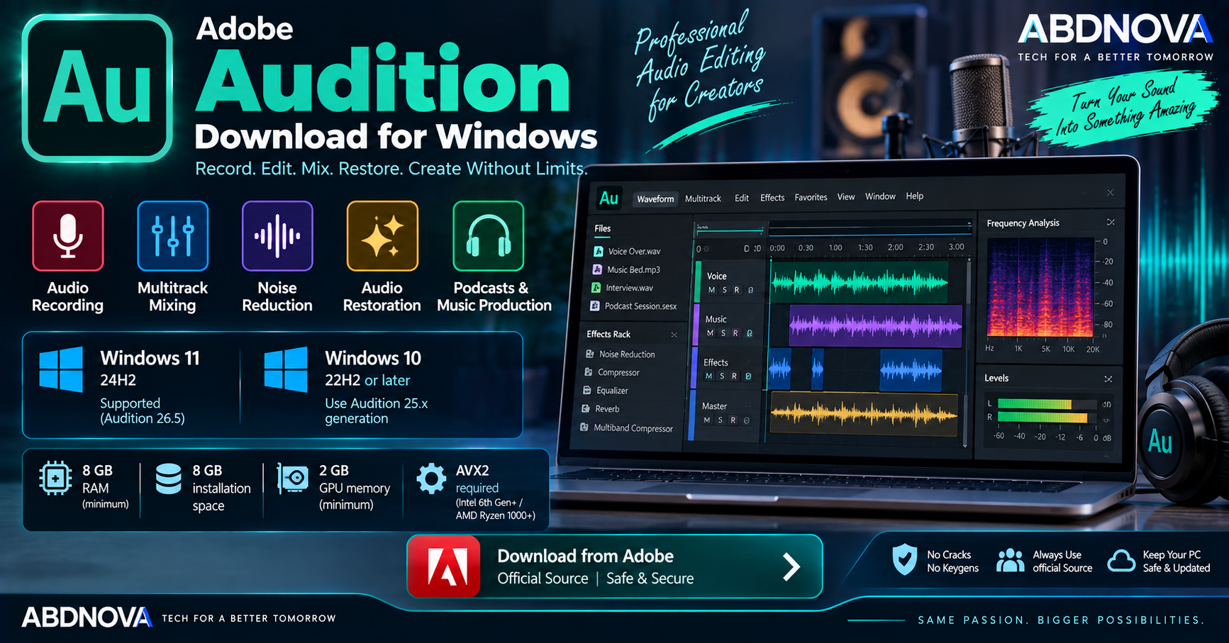 Adobe Audition Download for Windows