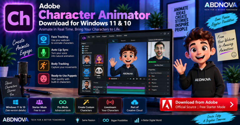 Adobe Character Animator Download for Windows