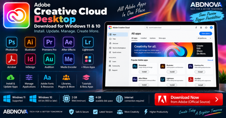 Adobe Creative Cloud Desktop Download for Windows