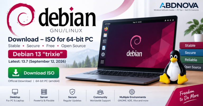 Debian Download ISO for 64-bit PC