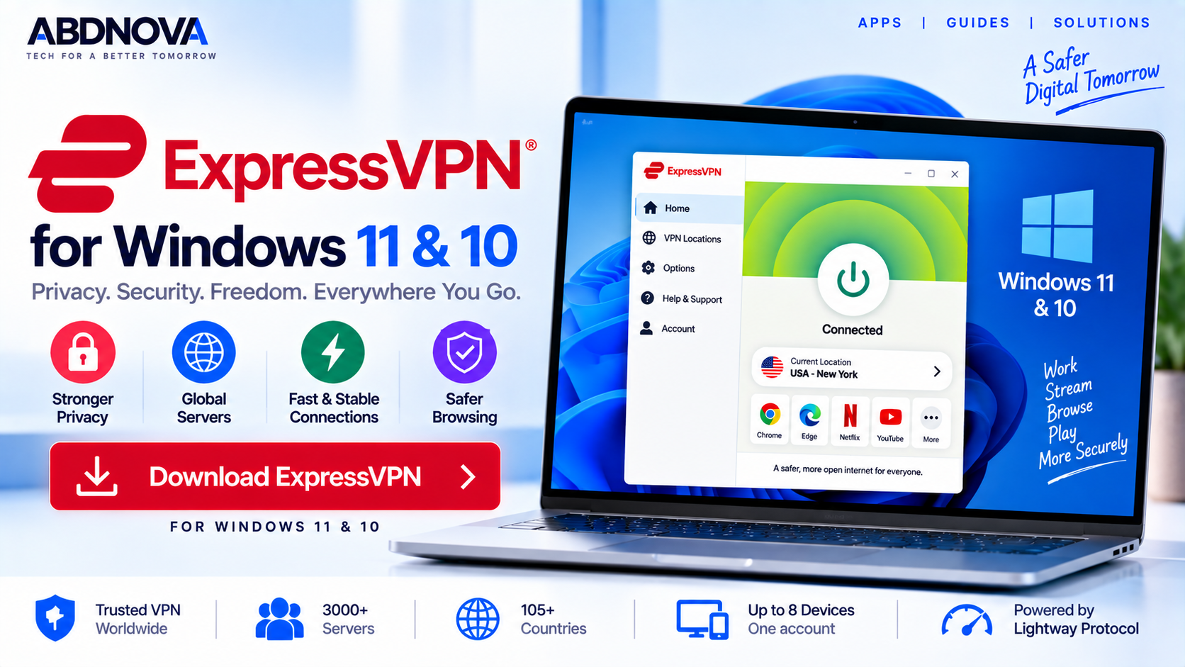ExpressVPN for Windows 11 & 10
