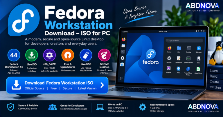 Fedora Workstation Download ISO for PC