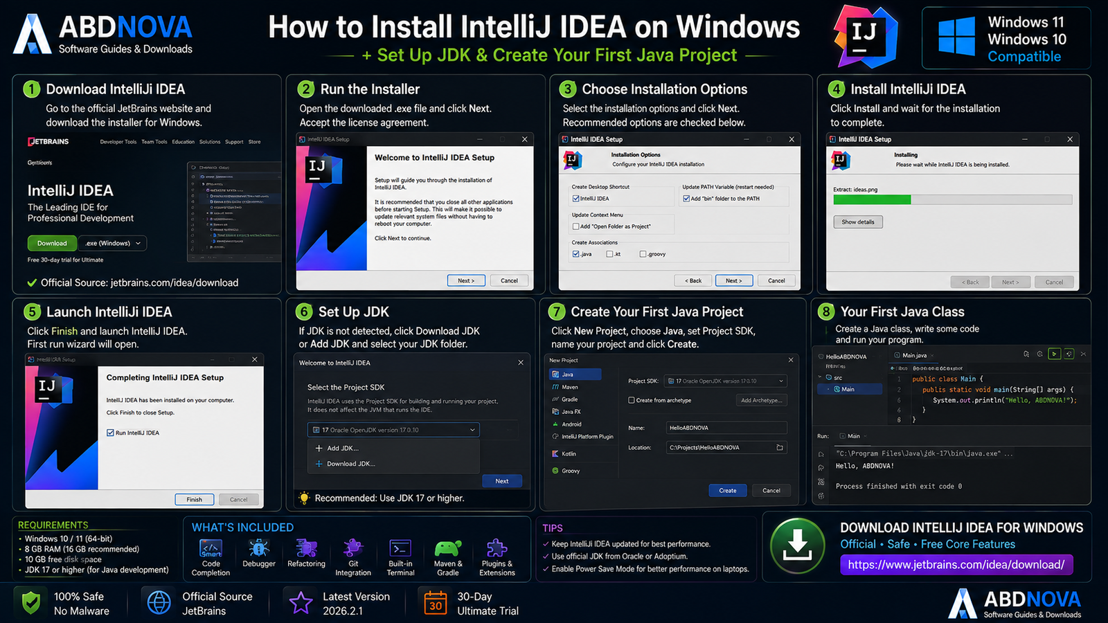 How to Install IntelliJ IDEA on Windows and Set Up JDK