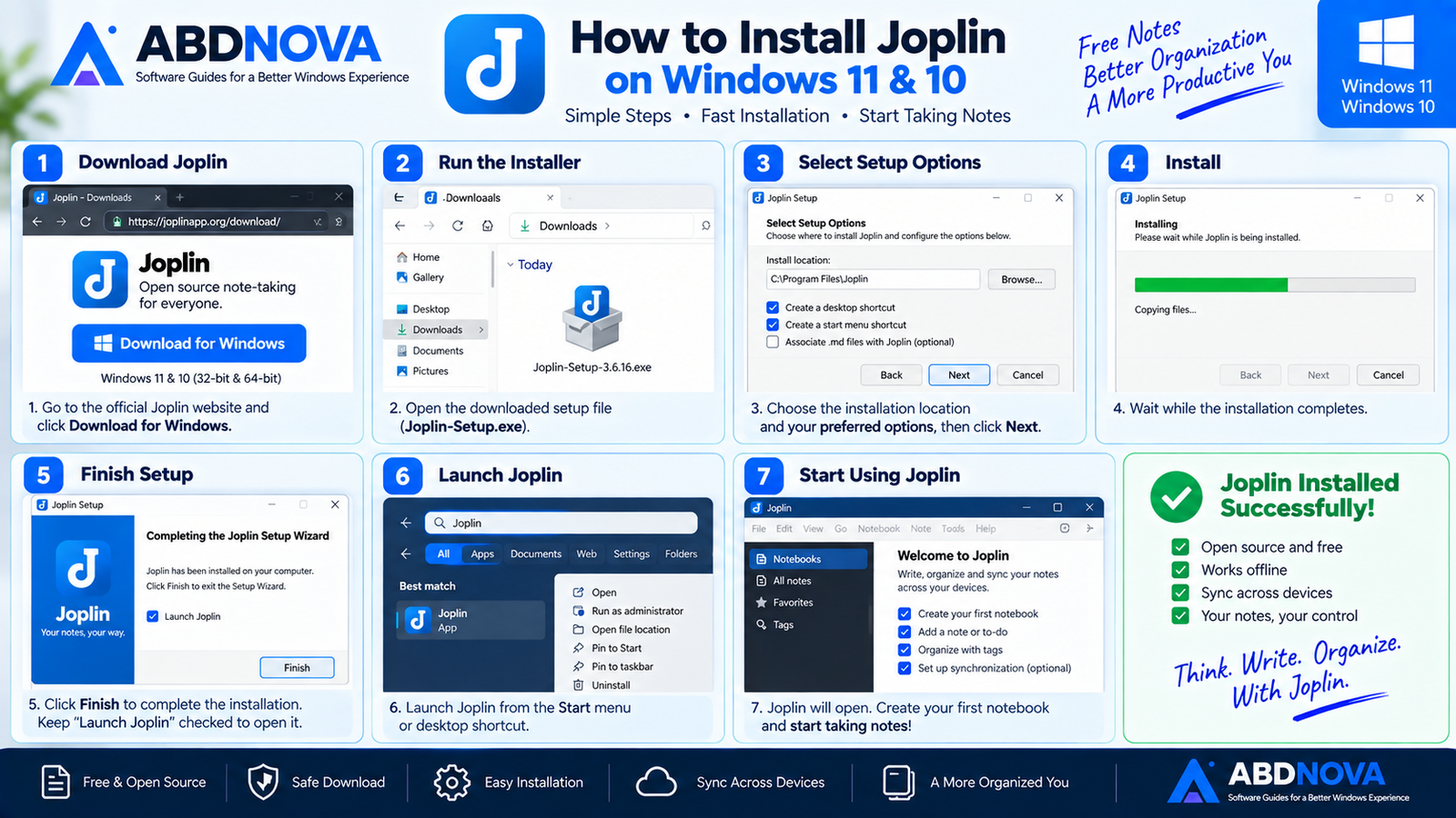 How to Install Joplin on Windows