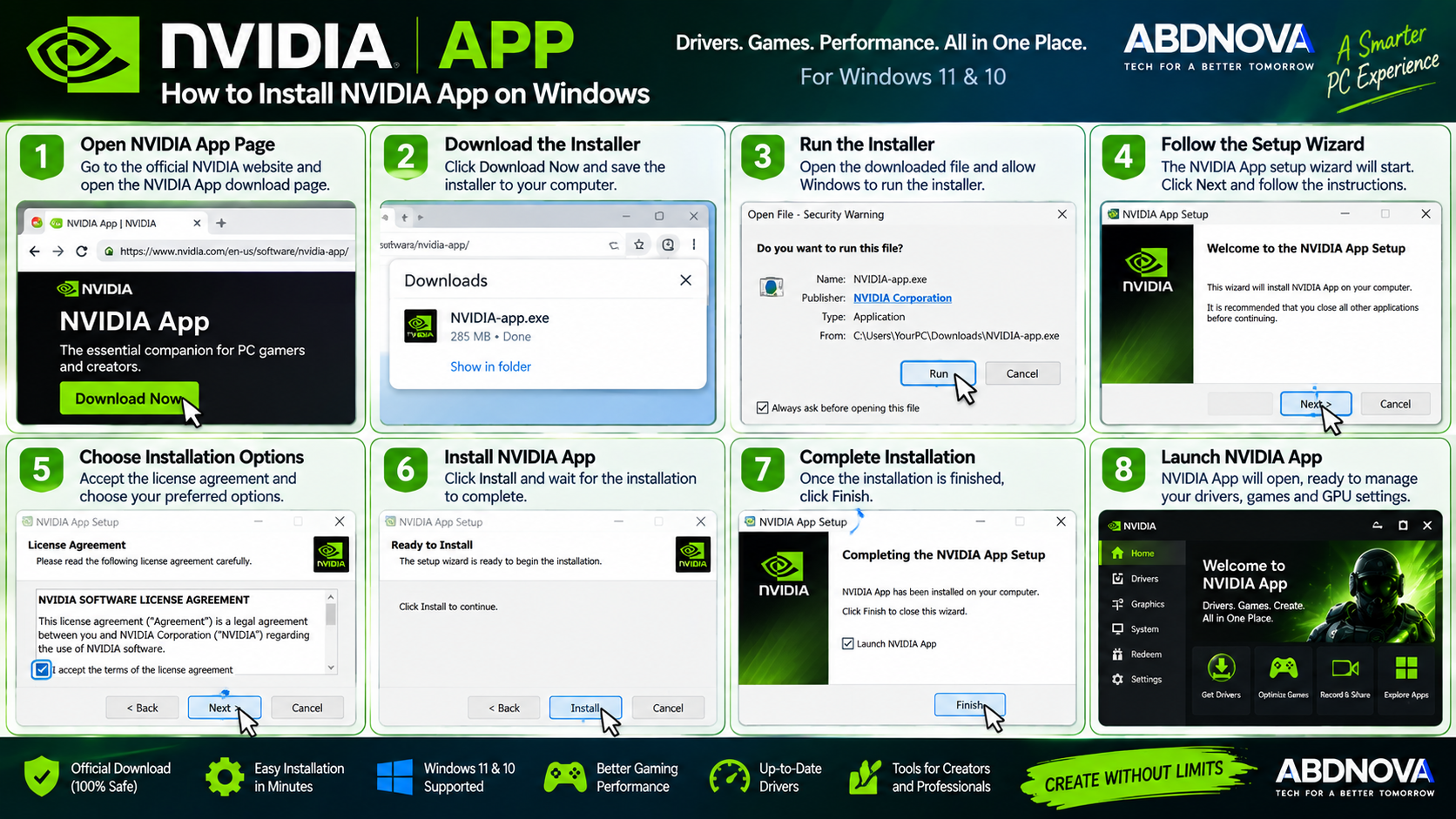 How to Install NVIDIA App on Windows