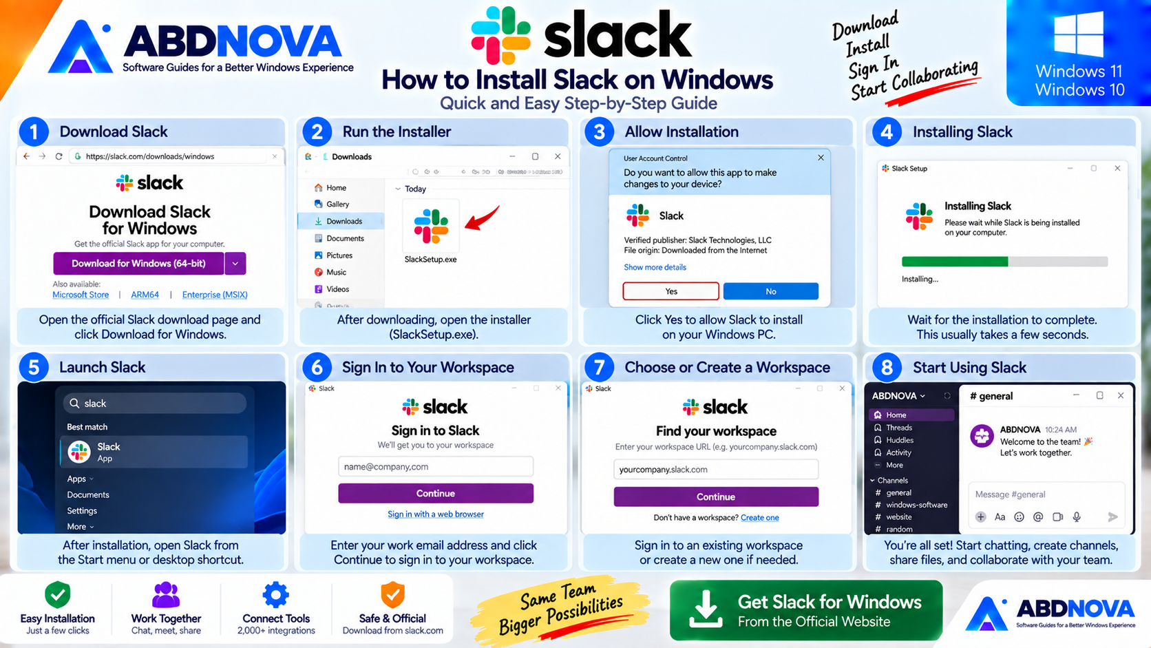 How to Install Slack on Windows