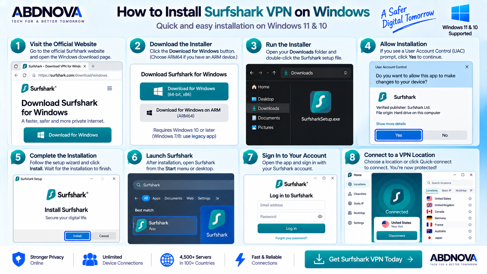 How to Install Surfshark VPN on Windows