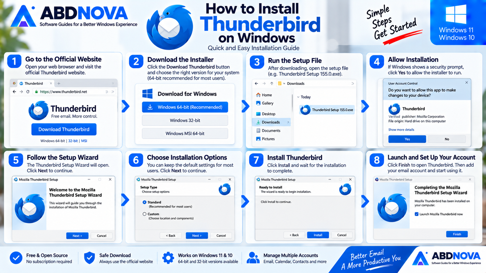 How to Install Thunderbird on Windows