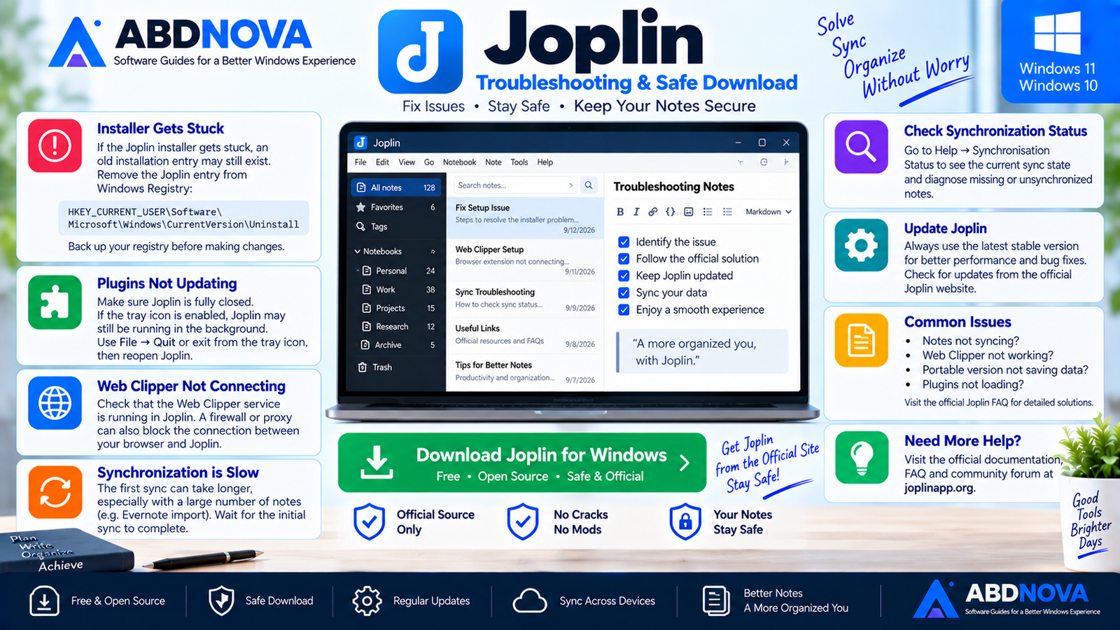 Joplin Troubleshooting and Safe Download