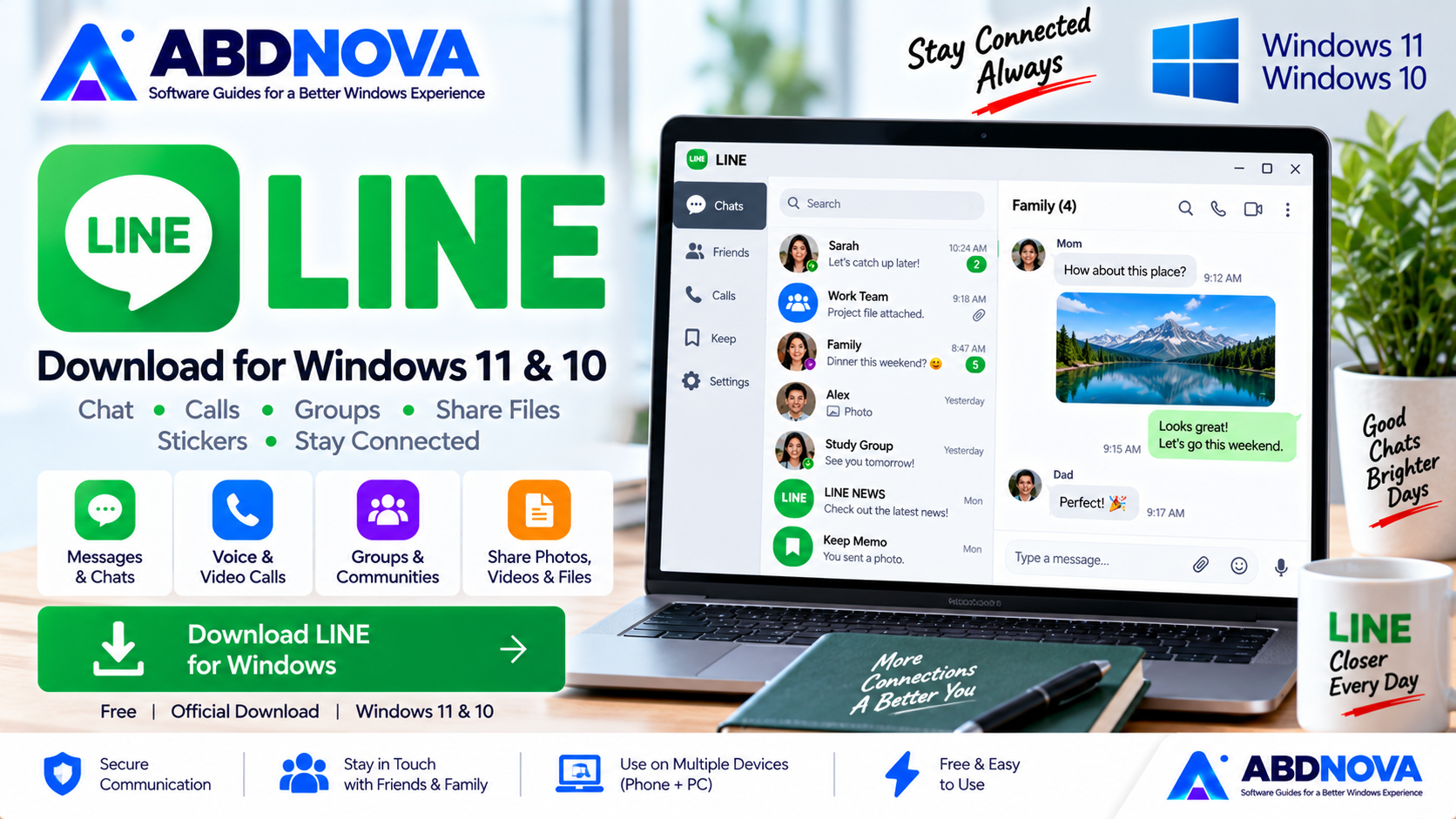 LINE Download for Windows 11 & 10