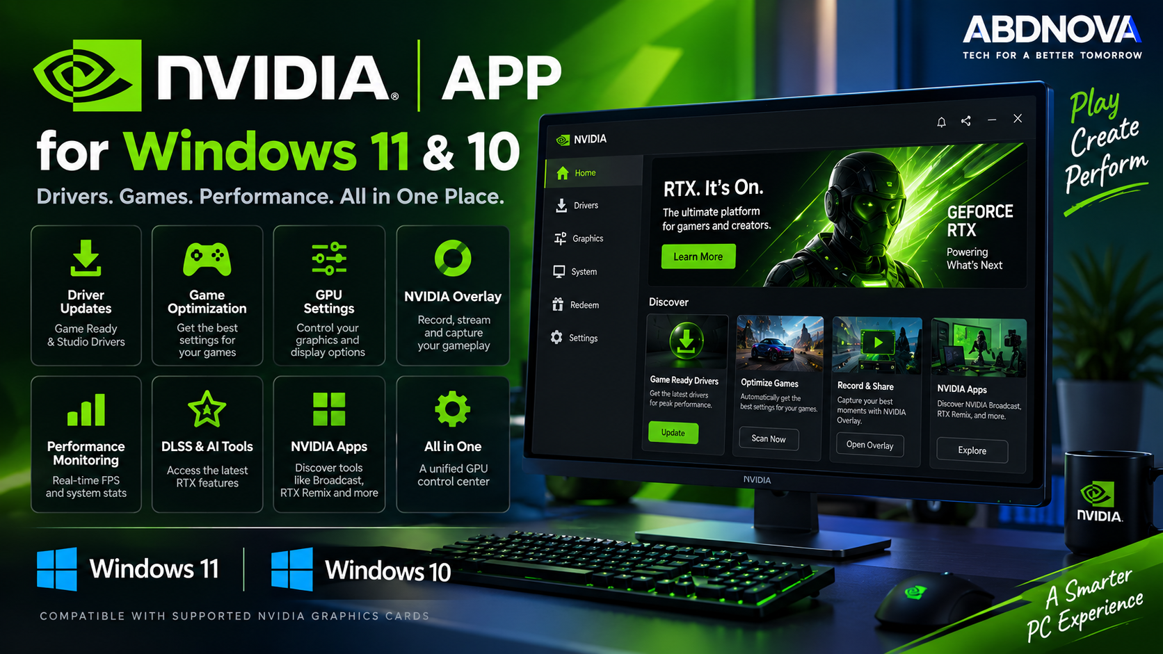 NVIDIA App for Windows 11 & 10