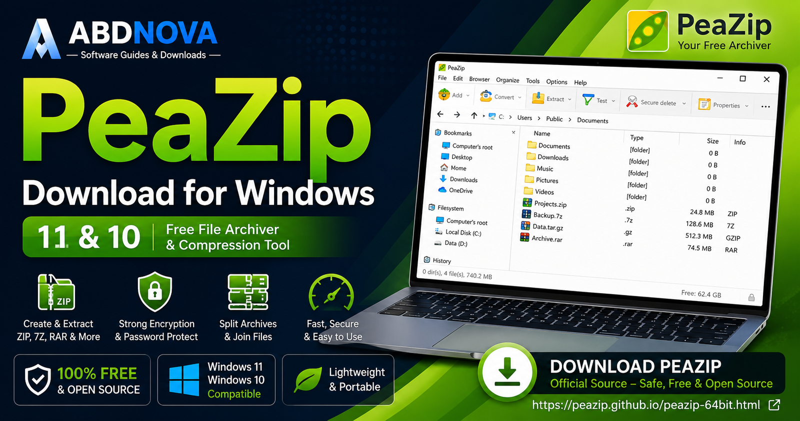 PeaZip Download for Windows