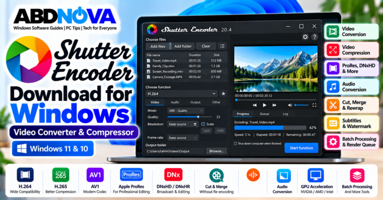 Shutter Encoder Download for Windows Video Converter and Compressor