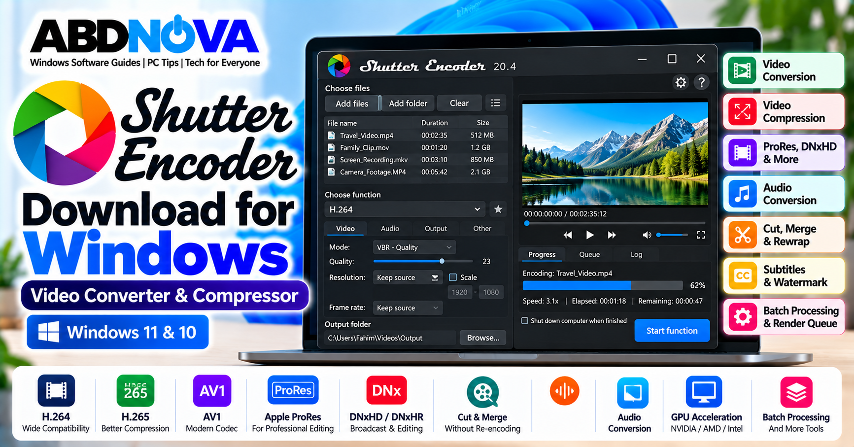 Shutter Encoder Download for Windows Video Converter and Compressor