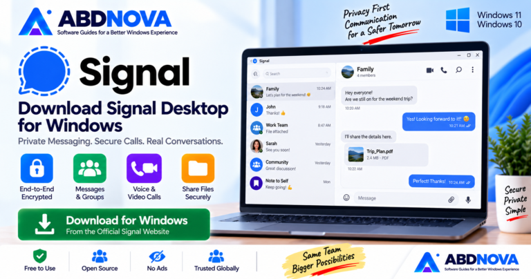 Signal Desktop Download for Windows