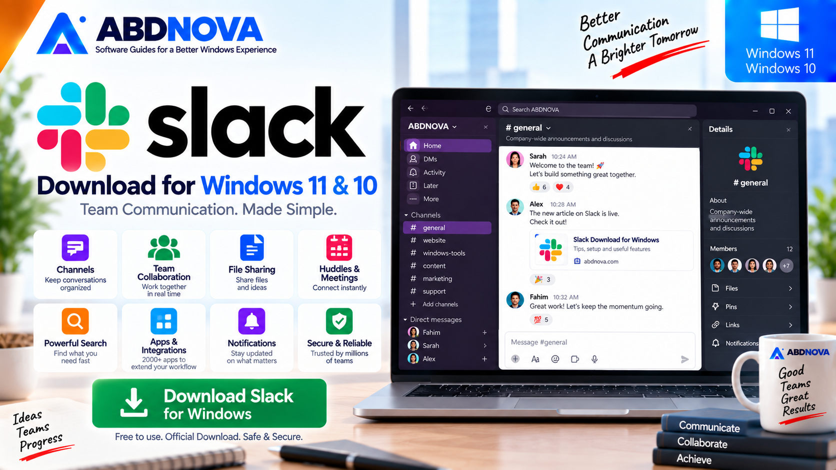 Slack Download for Windows 11 & 10