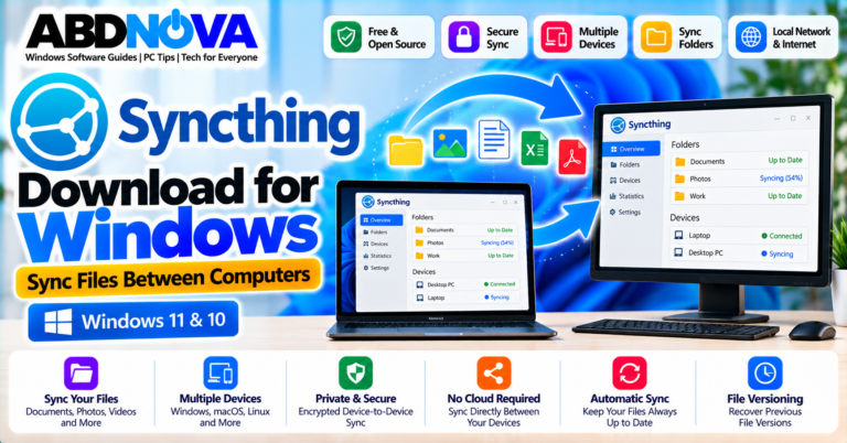 Syncthing Download for Windows Sync Files Between Computers