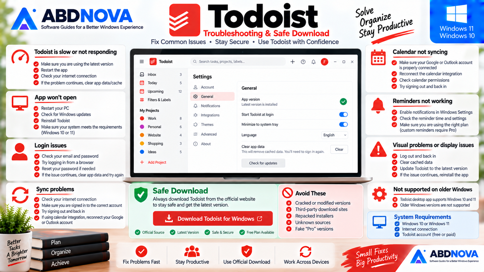 Todoist Troubleshooting and Safe Download