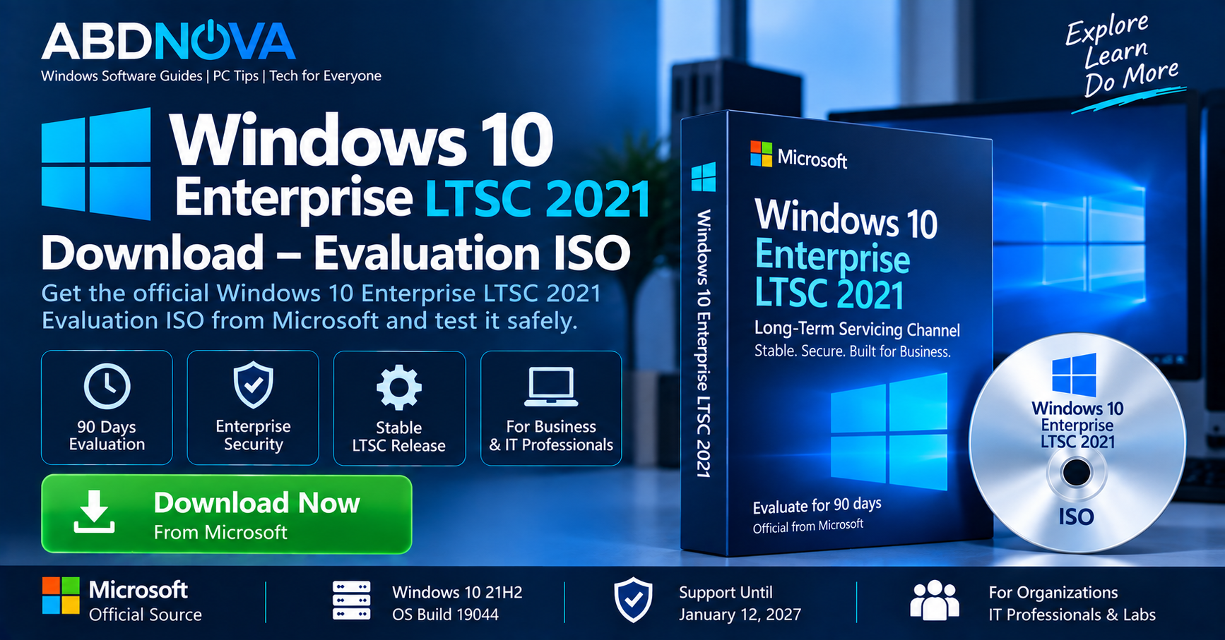 Windows 10 Enterprise LTSC 2021 Download Evaluation ISO