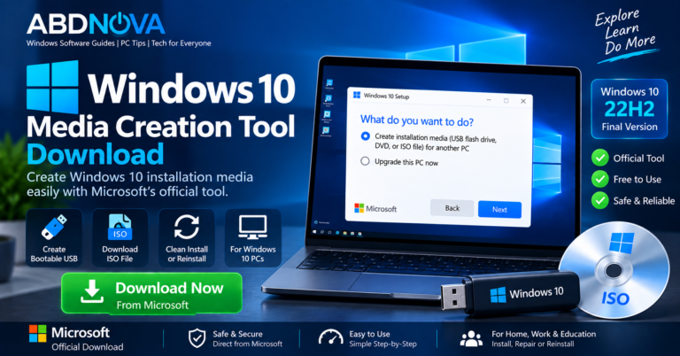 Windows 10 Media Creation Tool Download
