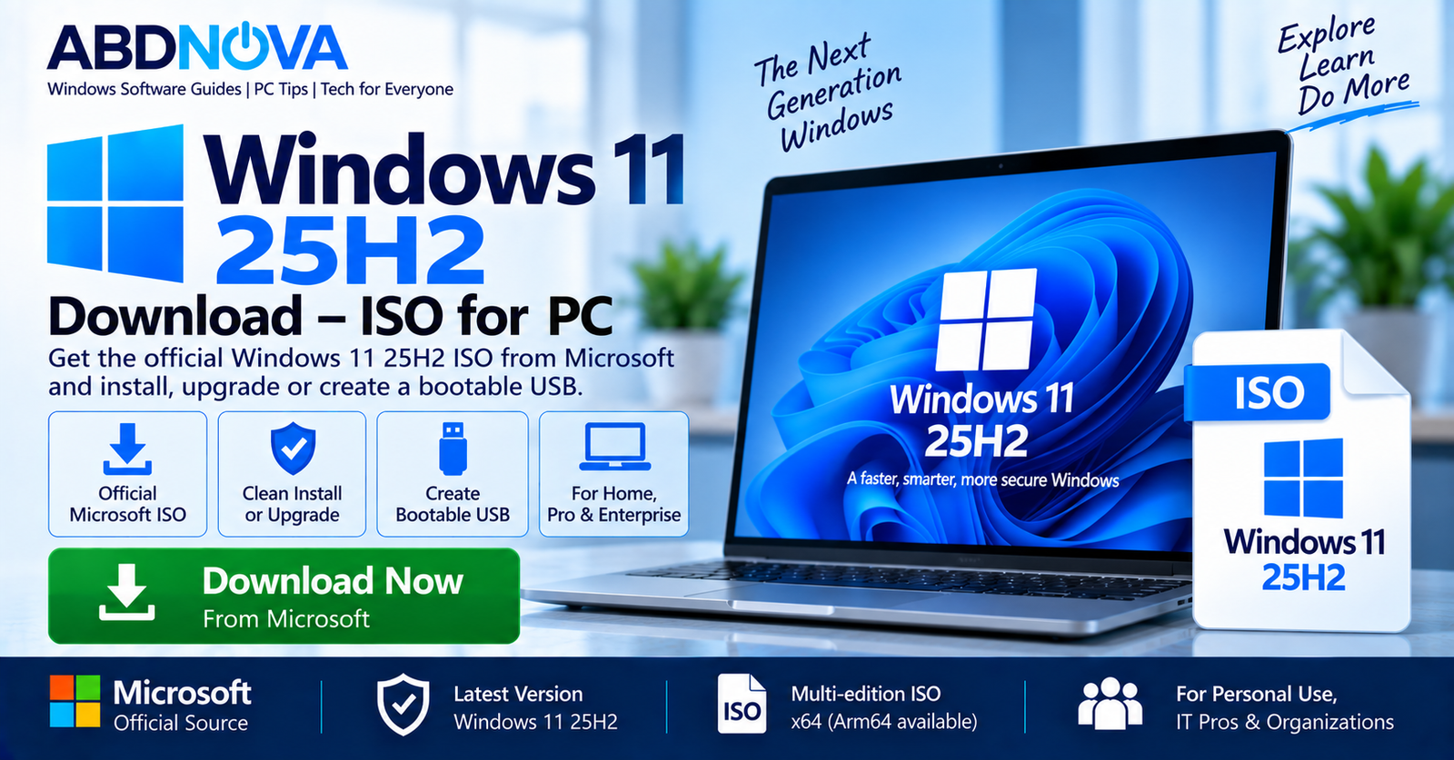 Windows 11 25H2 Download ISO for PC