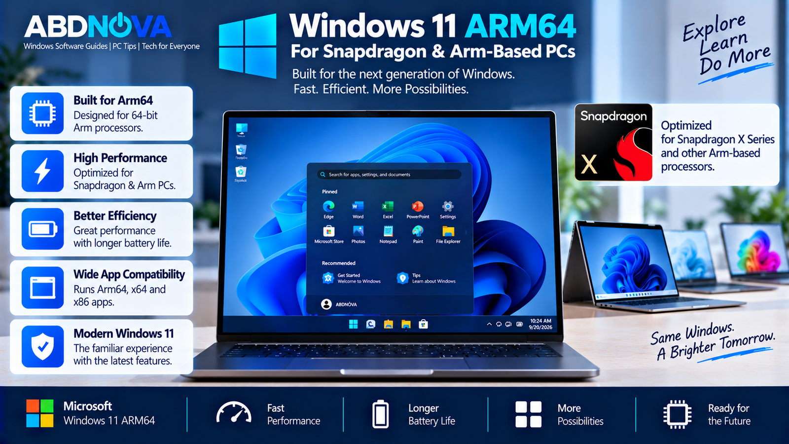 Windows 11 ARM64 for Snapdragon and Arm-Based PCs