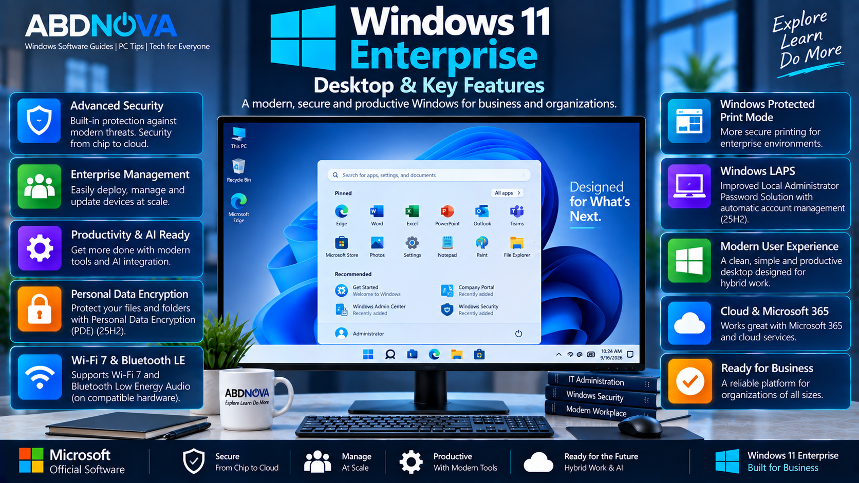 Windows 11 Enterprise Desktop and Key Features