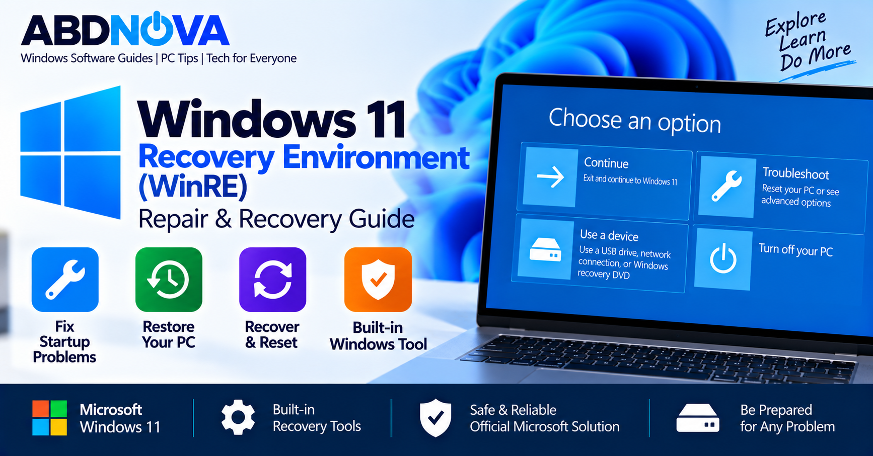 Windows 11 Recovery Environment WinRE Repair and Recovery Guide