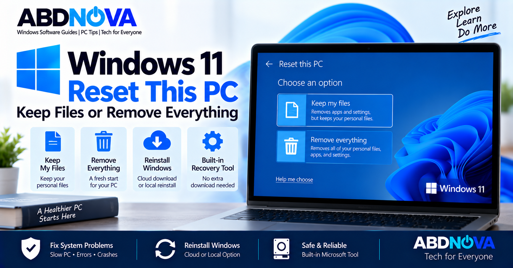 Windows 11 Reset This PC Keep Files or Remove Everything