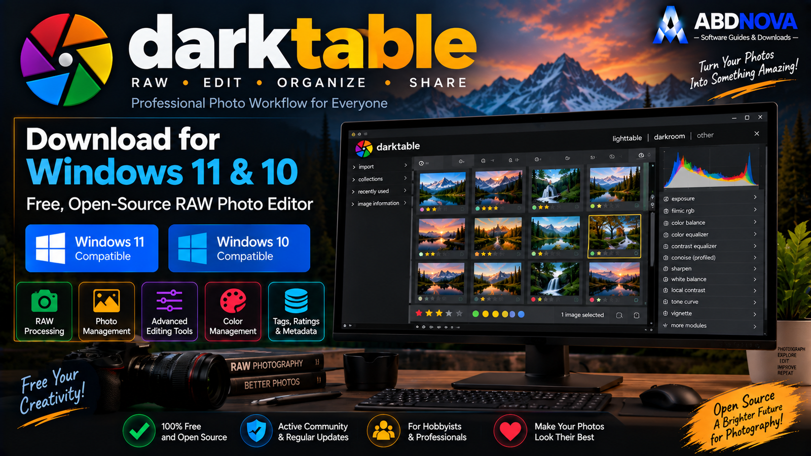 darktable Download for Windows 11 & 10