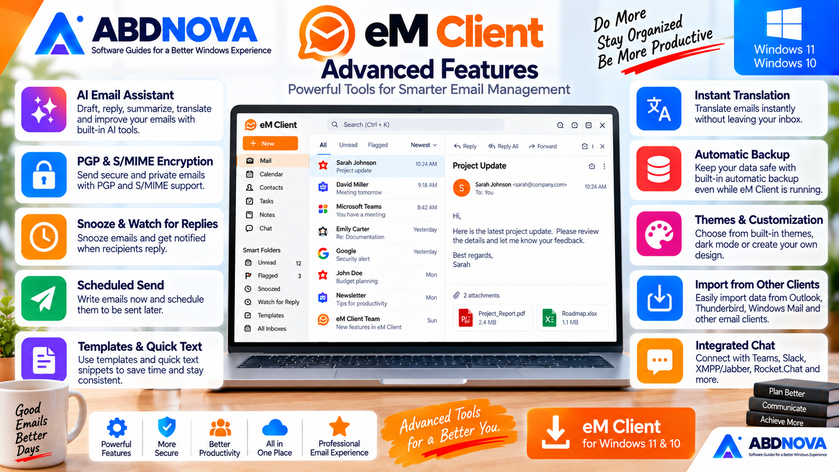 eM Client Advanced Features