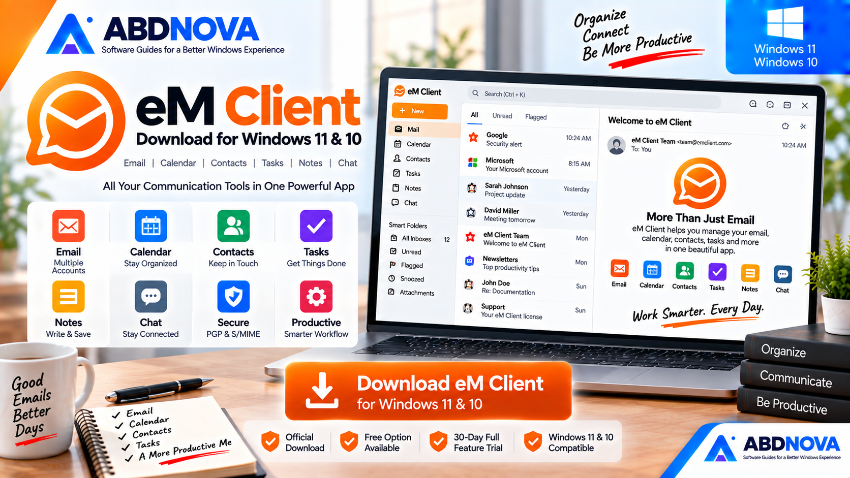 eM Client Download for Windows 11 & 10