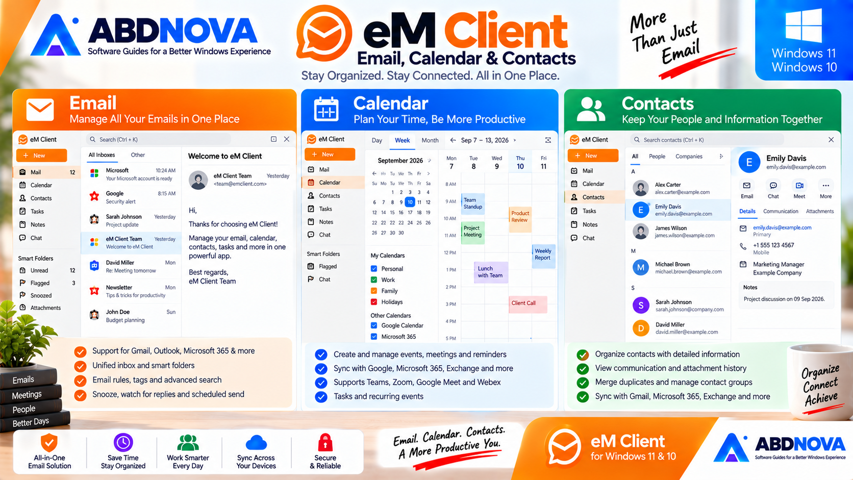 eM Client Email Calendar and Contacts