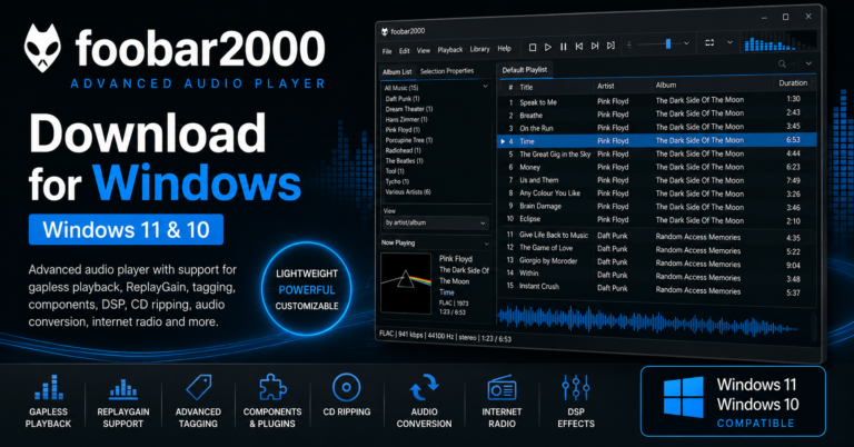 foobar2000 Download for Windows