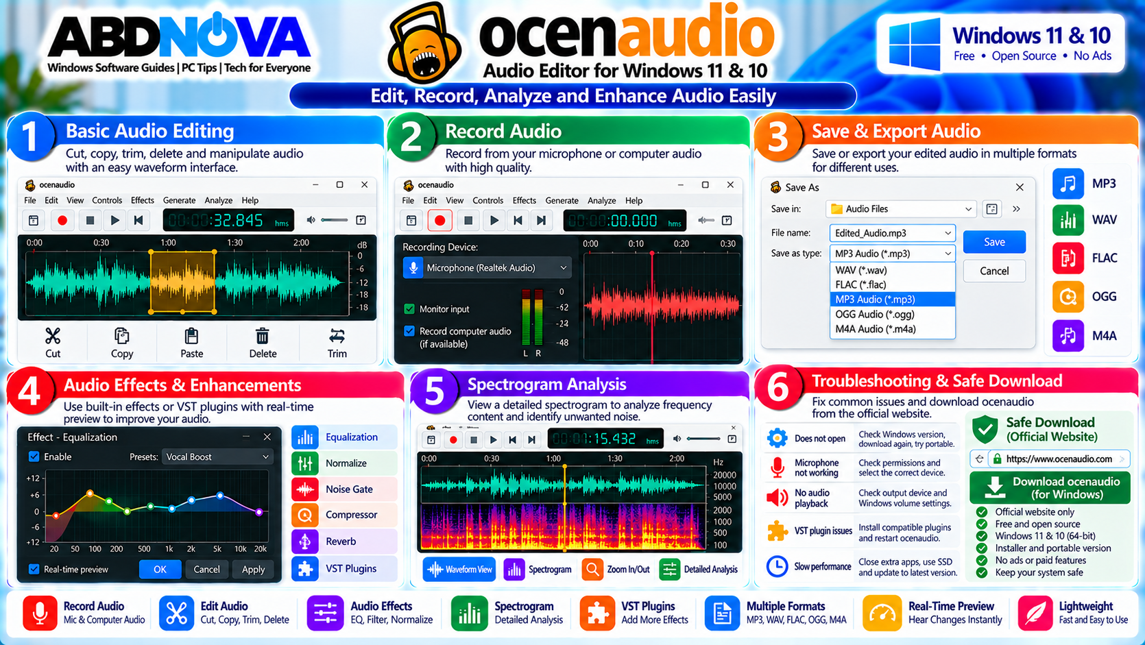 ocenaudio Audio Editing Troubleshooting and Safe Download