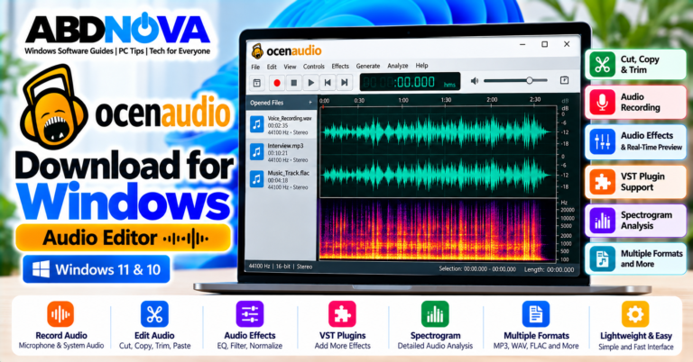 ocenaudio Download for Windows Audio Editor